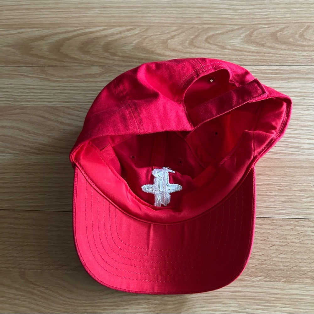 Houston Rockets Red Logo Baseball Cap OS - Picture 7 of 7